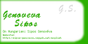 genoveva sipos business card