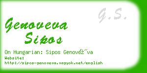 genoveva sipos business card